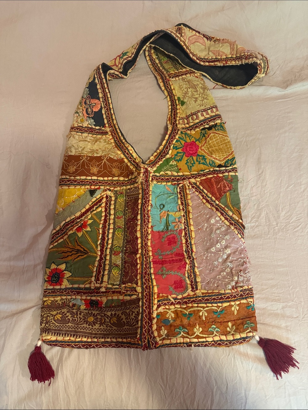 Bohemian Patchwork Tote Bag - Multicolor